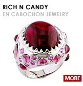 Rich N Candy. See Natural Gemstone Cabochon Jewelry Collection