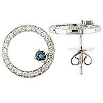 Alexandrite and white gold earrings.