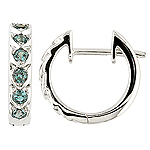 Alexandrite and white gold earrings.