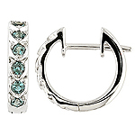 Alexandrite and white gold earrings.