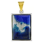 Lapis silver pendant