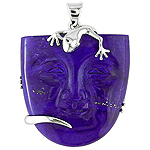 Lapis silver pendant