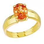 Malaia garnet gold ring.