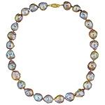 Multicolor pearl necklace
