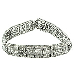 White diamond gold bracelet