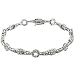 White diamond gold bracelet