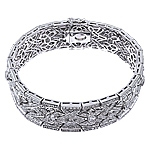 White diamond gold bracelet