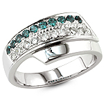 Alexandrite and white diamond gold ring.