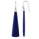 Blue lapis gold earrings