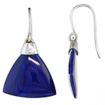 Blue lapis silver earrings