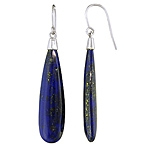 Blue lapis silver earrings