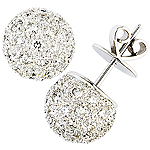 Diamond and white gold earrings.