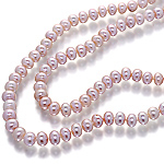 Fresh water pearl, Alexandrite and white gold necklace