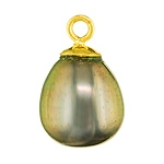 Fresh water pearl gold pendant