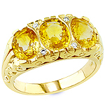 Sapphire,white diamond and yellow gold ring.