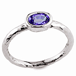 Tanzanite and gold ring.